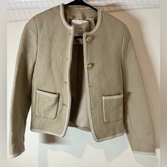 Dunst Beige Tweed Boucle Jacket - Picture 4 of 7